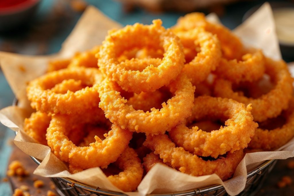 Anéis de Cebola Empanada (Onion Rings): Sequinha, Crocante e Irresistível!