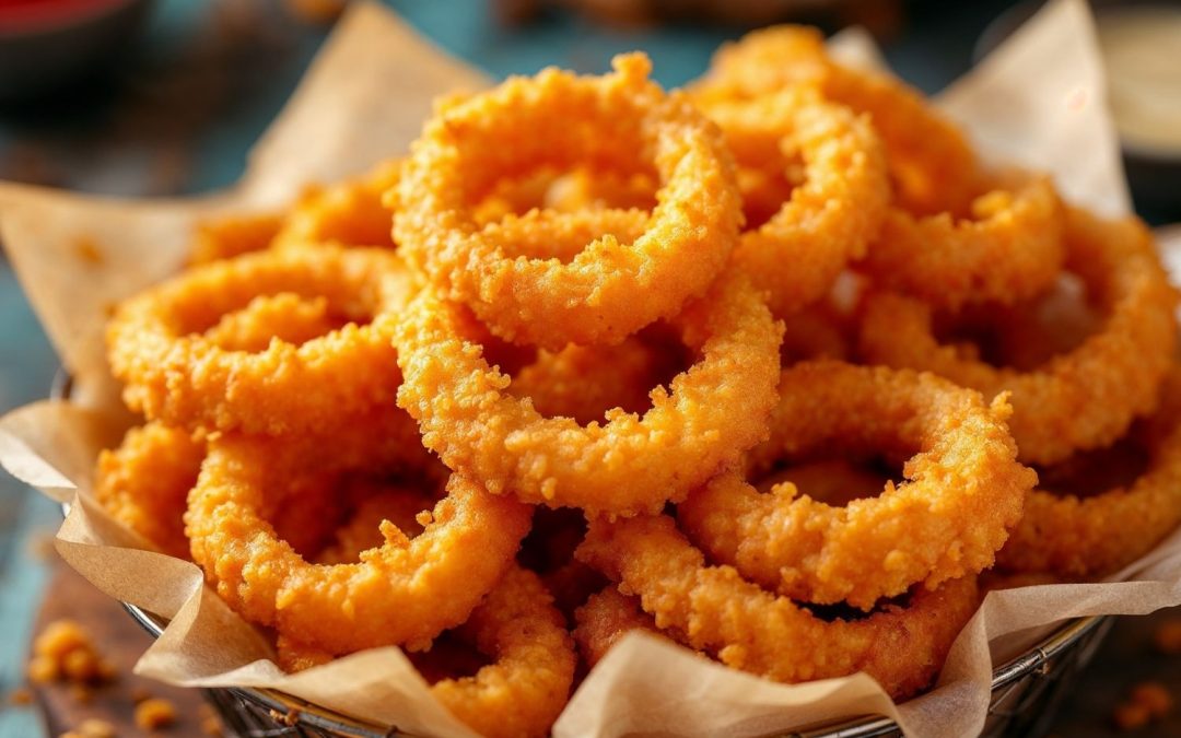 Anéis de Cebola Empanada (Onion Rings): Sequinha, Crocante e Irresistível!