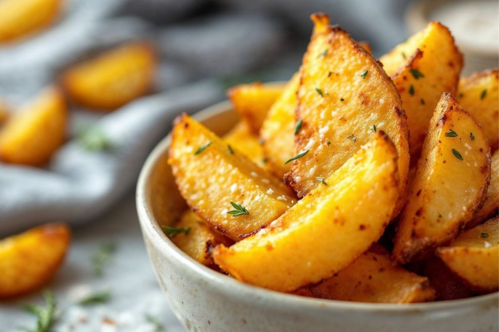 Batata Rústica na Air Fryer: O Segredo Para Deixá-la Super Crocante Por Fora e Macia Por Dentro!