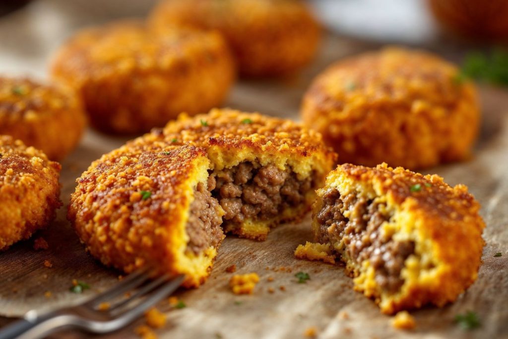 Bolinho de Carne Moída Sequinho e Crocante: receita fácil para o petisco perfeito!