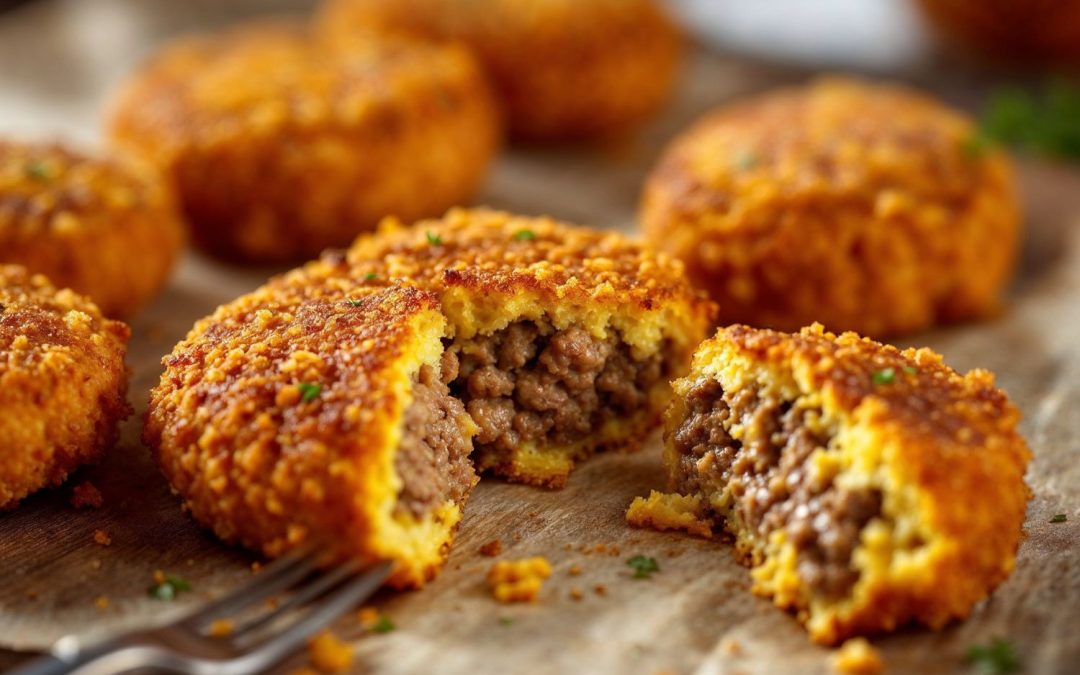 Bolinho de Carne Moída Sequinho e Crocante: receita fácil para o petisco perfeito!