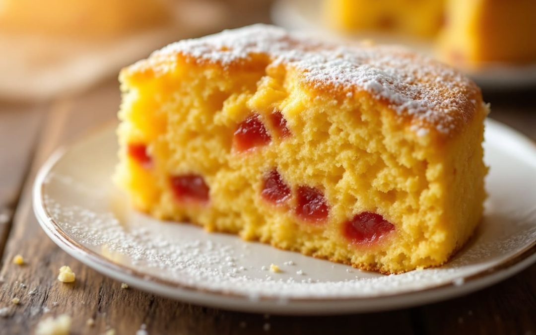 Bolo de fubá com goiabada fofinho: O clássico da vovó que derrete na boca!