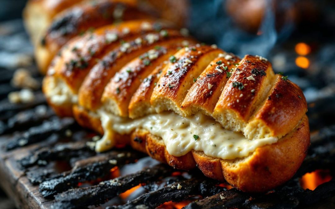 Pão de alho cremoso – caseiro para forno ou grelha