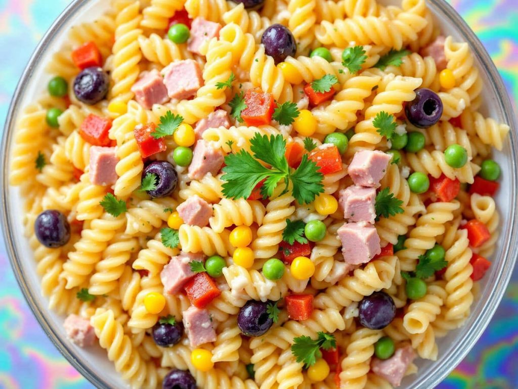 Salada de Macarrão Completa: O Almoço Prático (e Delicioso!) Para a Semana!