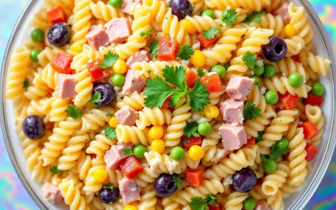 Salada de Macarrão Completa: O Almoço Prático (e Delicioso!) Para a Semana!