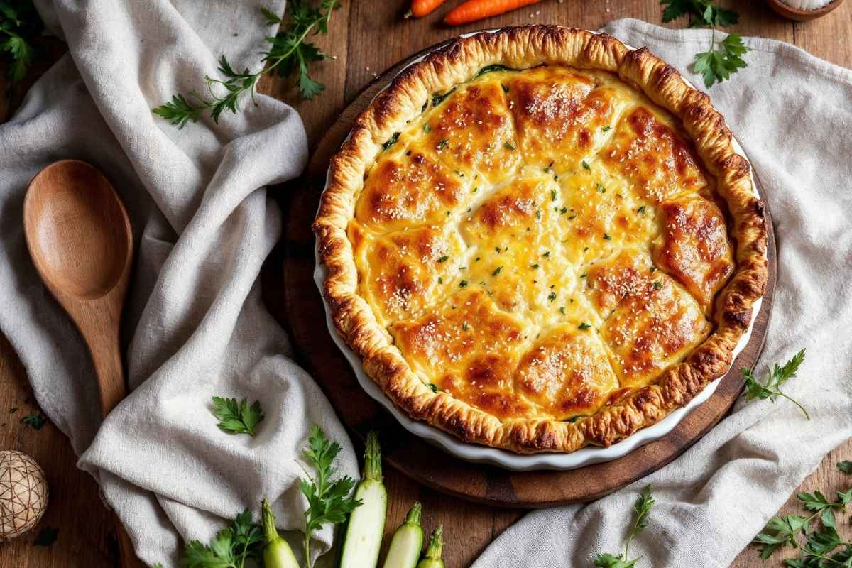 Torta de legumes fácil de liquidificador