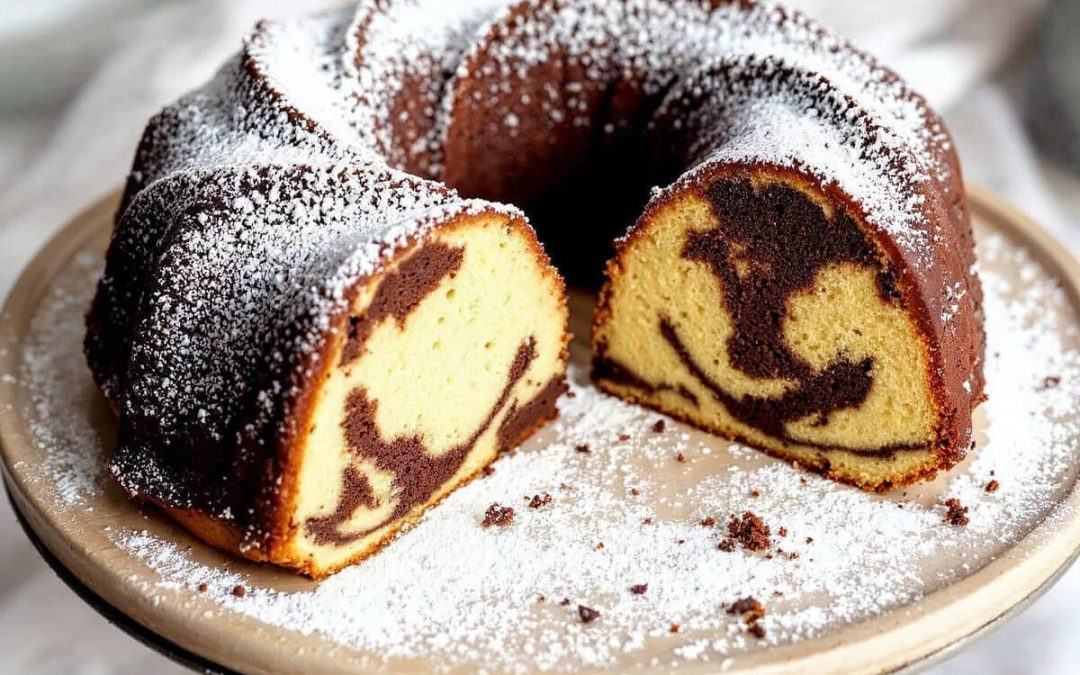 Bolo mármore simples e fofinho: Aquele clássico que encanta!