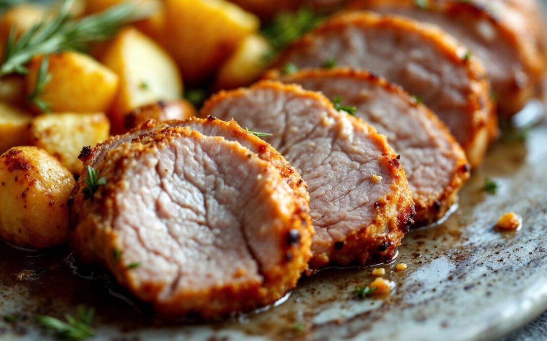 Lombo de porco assado no forno: Suculência e sabor para um almoço especial!