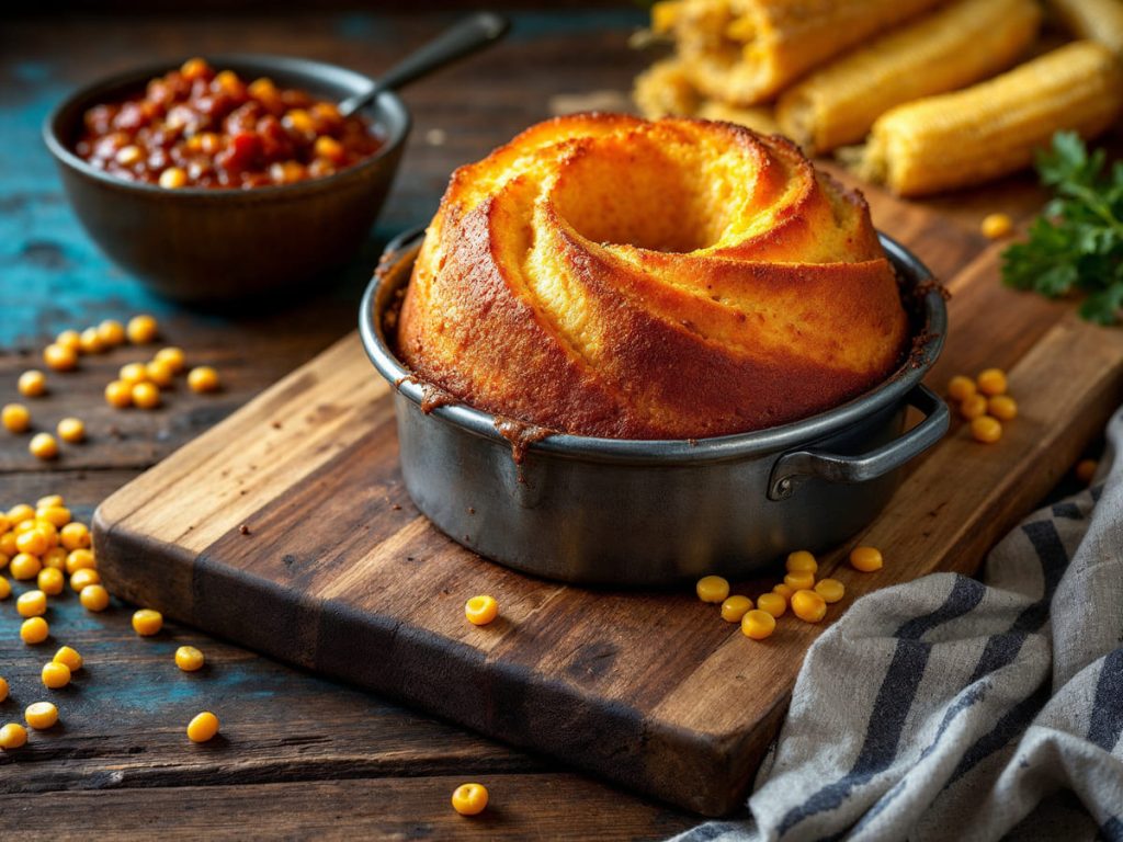 Pão de milho caseiro fofinho: O sabor da fazenda no seu café!