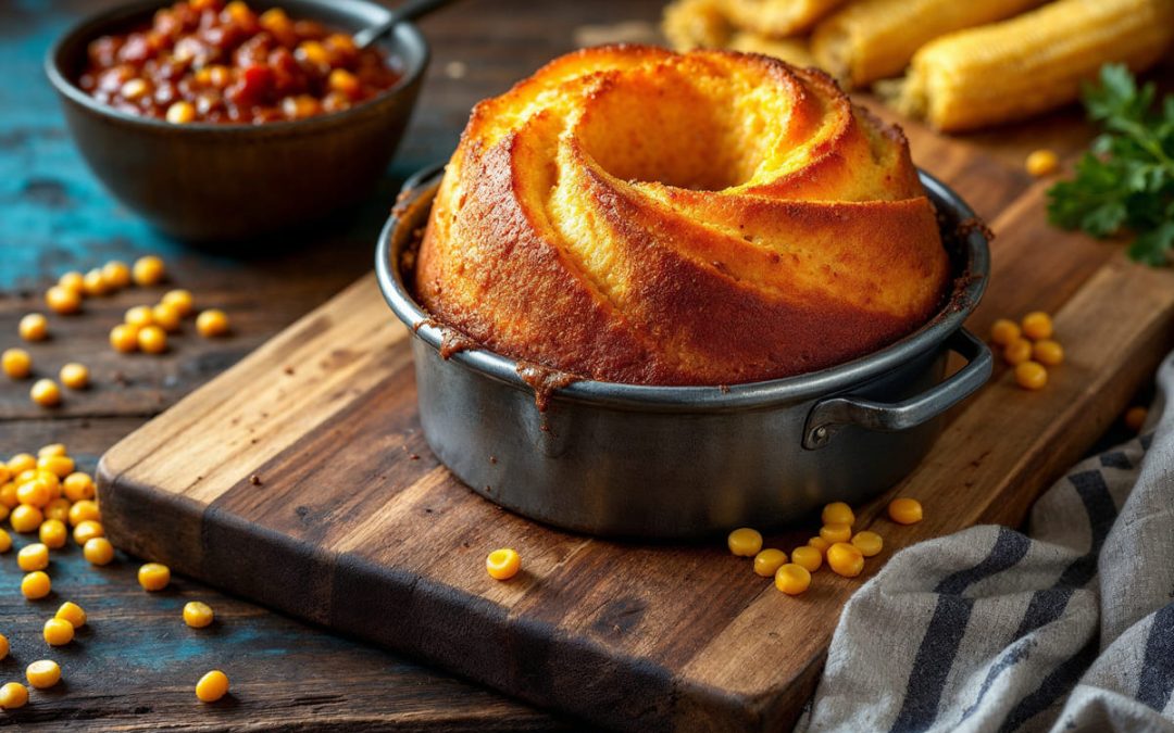 Pão de milho caseiro fofinho: O sabor da fazenda no seu café!