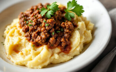 Purê de batata com carne moída: A combinação perfeita de conforto e sabor!